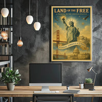 Land Of The Free Poster PosterGoat