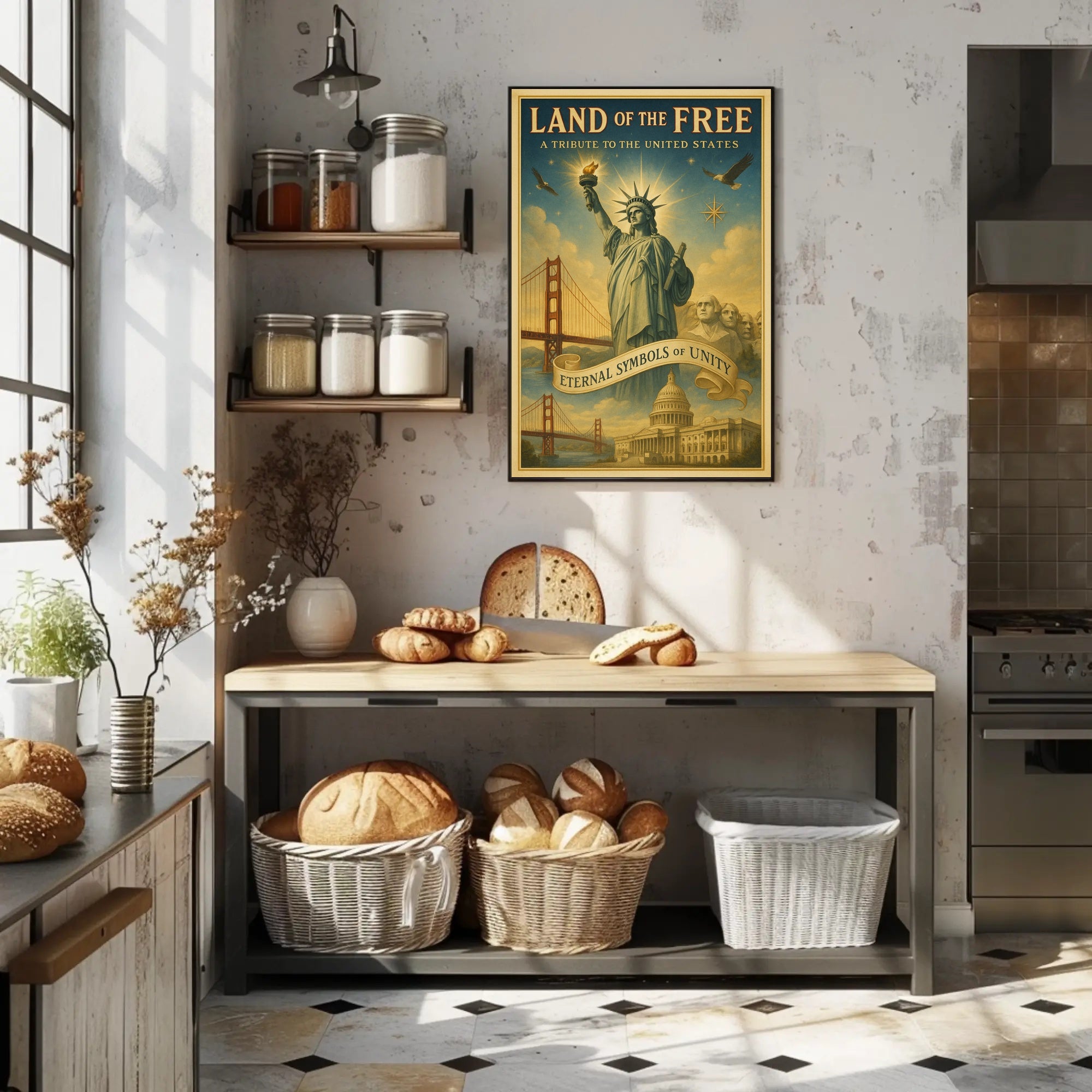 Land Of The Free Poster PosterGoat