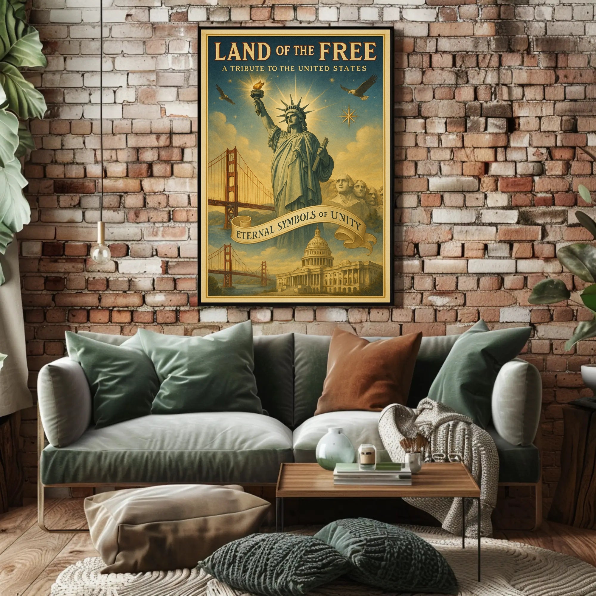 Land Of The Free Poster PosterGoat