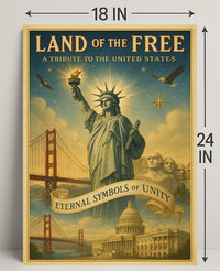 Land Of The Free Poster PosterGoat
