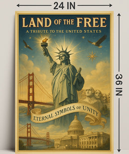 Land Of The Free Poster PosterGoat