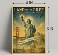 Land Of The Free Poster PosterGoat