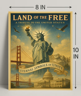 Land Of The Free Poster PosterGoat