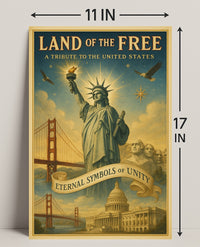 Land Of The Free Poster PosterGoat
