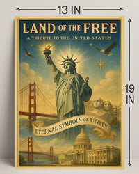 Land Of The Free Poster PosterGoat