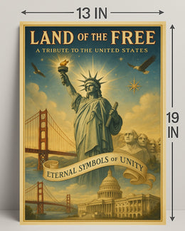Land Of The Free Poster PosterGoat