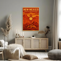 Land of Enchantment New Mexico Travel Poster PosterGoat