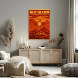 Land of Enchantment New Mexico Travel Poster PosterGoat