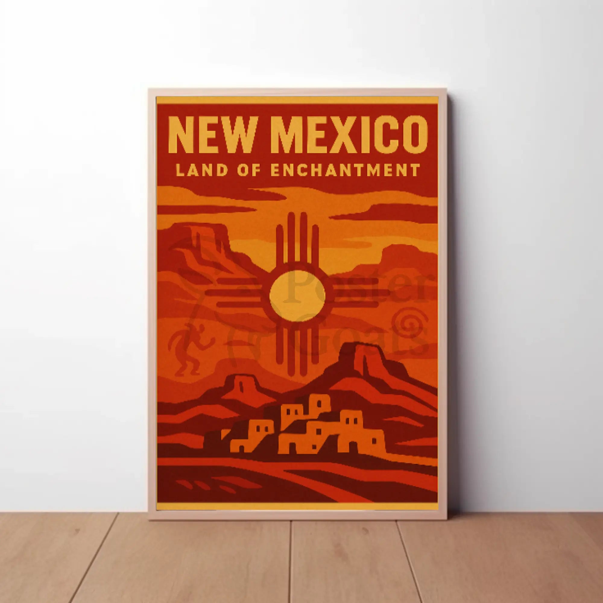 Land of Enchantment New Mexico Travel Poster PosterGoat