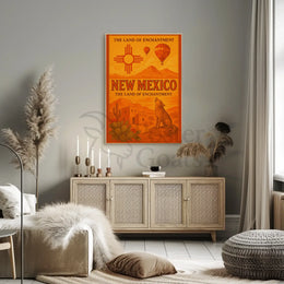 Land of Enchantment Vintage Travel Poster PosterGoat