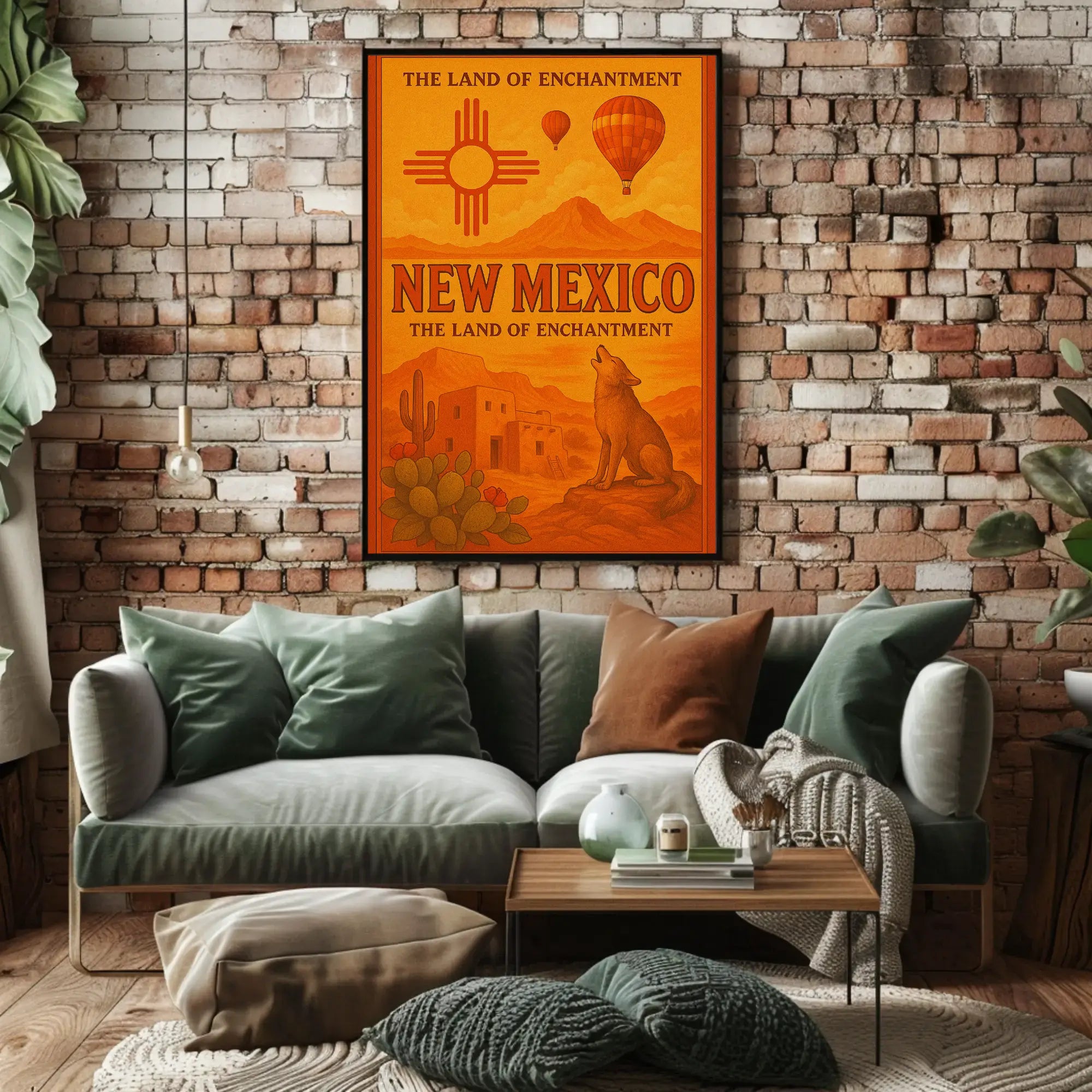 Land of Enchantment Vintage Travel Poster PosterGoat
