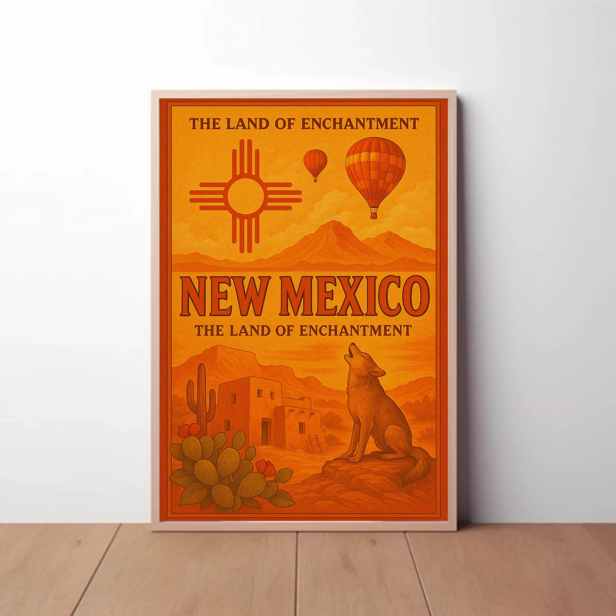 Land of Enchantment Vintage Travel Poster PosterGoat