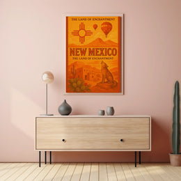 Land of Enchantment Vintage Travel Poster PosterGoat