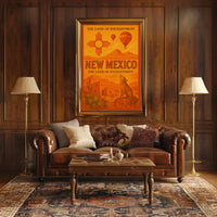Land of Enchantment Vintage Travel Poster PosterGoat