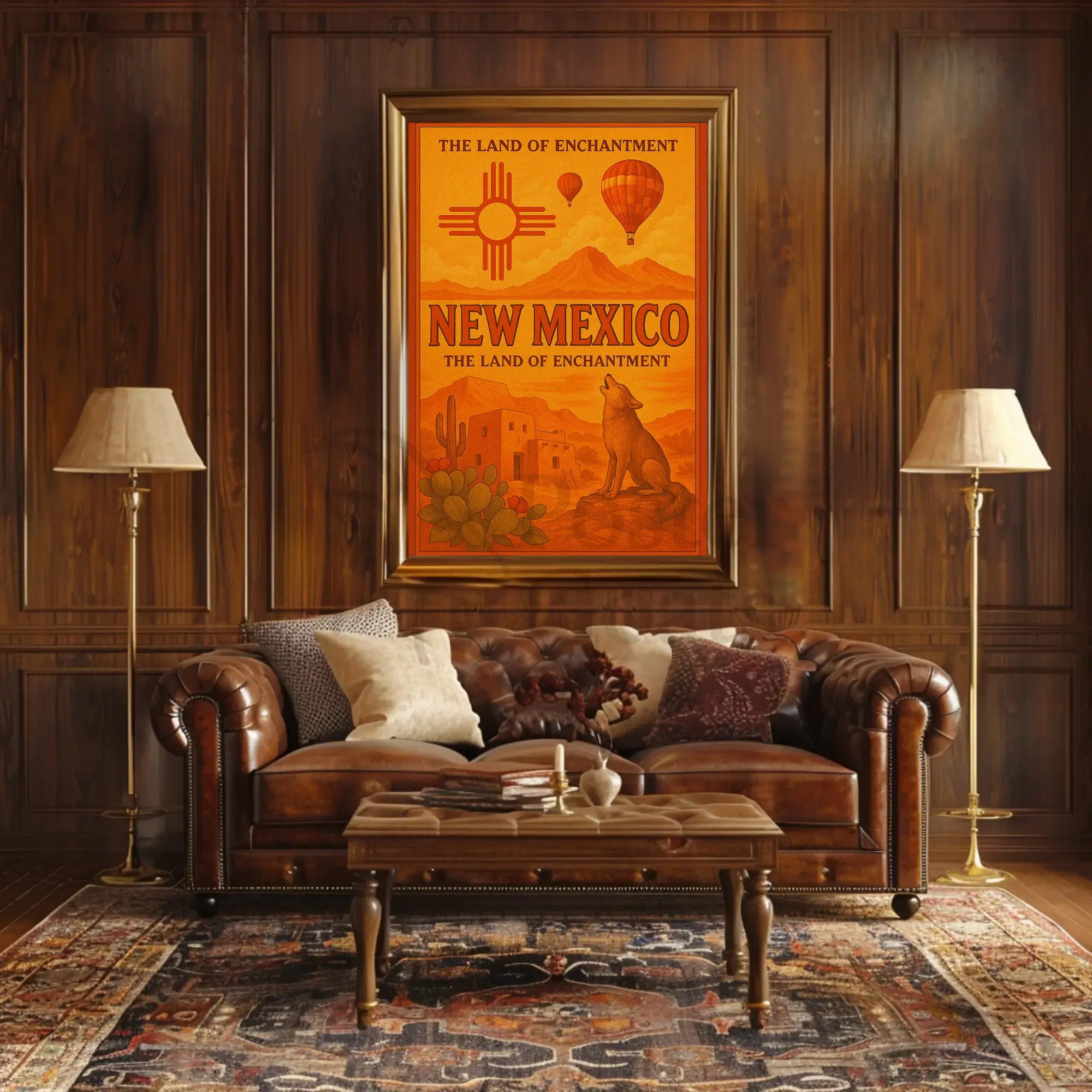 Land of Enchantment Vintage Travel Poster PosterGoat