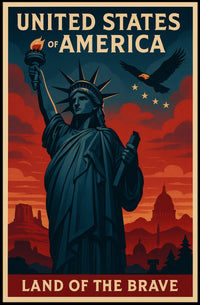 Land of the Brave Poster PosterGoat