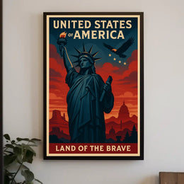 Land of the Brave Poster PosterGoat