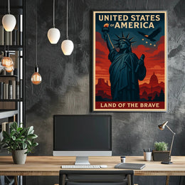 Land of the Brave Poster PosterGoat