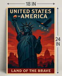 Land of the Brave Poster PosterGoat
