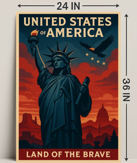 Land of the Brave Poster PosterGoat