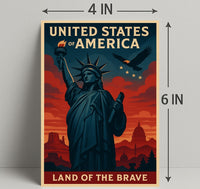 Land of the Brave Poster PosterGoat