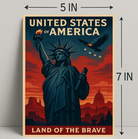 Land of the Brave Poster PosterGoat