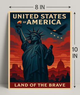 Land of the Brave Poster PosterGoat