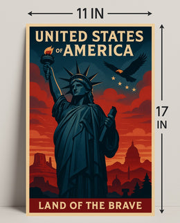 Land of the Brave Poster PosterGoat