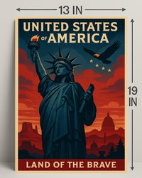 Land of the Brave Poster PosterGoat