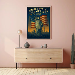 Land of the Free Poster PosterGoat