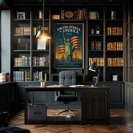Land of the Free Poster PosterGoat