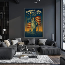 Land of the Free Poster PosterGoat