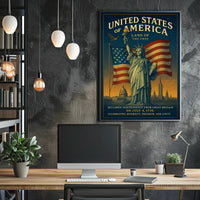 Land of the Free Poster PosterGoat