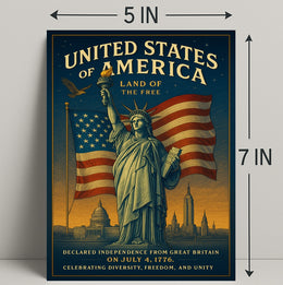 Land of the Free Poster PosterGoat