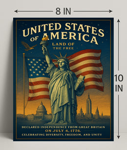 Land of the Free Poster PosterGoat