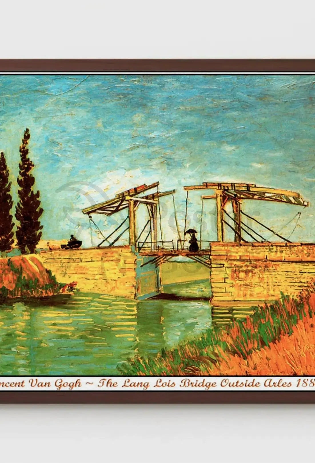 Langlois Bridge Arles 1888 Artistic Pop Culture Poster PosterGoat