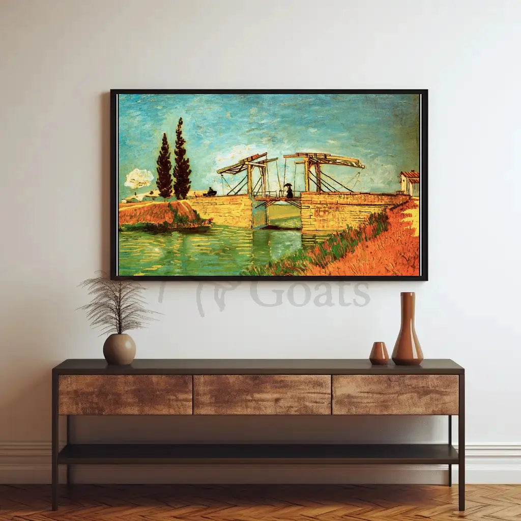 Langlois Bridge Arles 1888 Artistic Pop Culture Poster PosterGoat