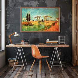 Langlois Bridge Arles 1888 Artistic Pop Culture Poster PosterGoat