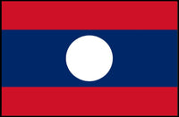 Laos National Flag Art Print Country Flag Poster PosterGoat