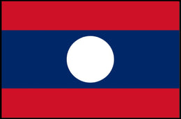 Laos National Flag Art Print Country Flag Poster PosterGoat