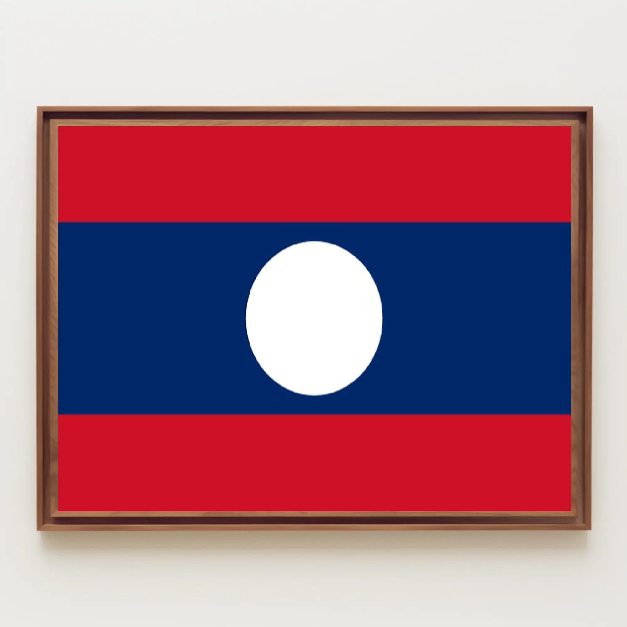 Laos National Flag Art Print Country Flag Poster PosterGoat