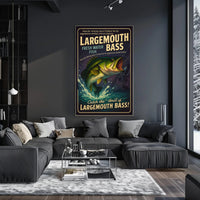 Largemouth Bass Fishing Poster Wall Art Decor PosterGoat