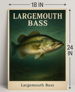 Largemouth Bass Poster PosterGoat