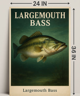 Largemouth Bass Poster PosterGoat