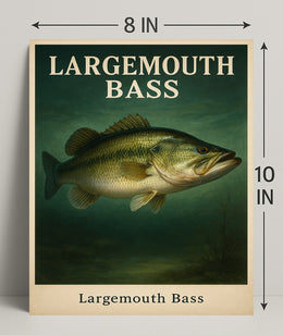 Largemouth Bass Poster PosterGoat