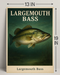 Largemouth Bass Poster PosterGoat