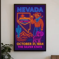 Las Vegas Neon Heritage Travel Poster PosterGoat