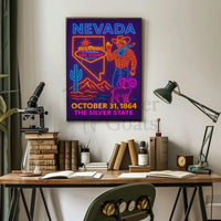 Las Vegas Neon Heritage Travel Poster PosterGoat