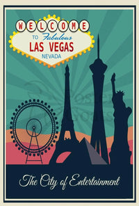 Las Vegas Retro Tourism Art Print Travel Poster PosterGoat