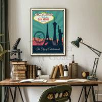 Las Vegas Retro Tourism Art Print Travel Poster PosterGoat